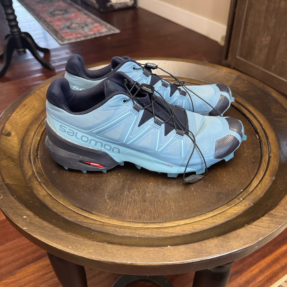 Salomon women’s Light Blue Athletic Shoes